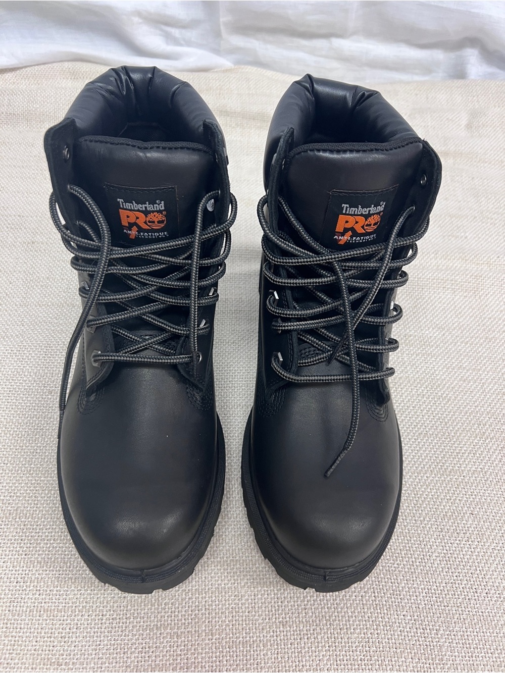 Timberland PRO Direct Attach 6” work boots, men’s size 9.5, in black